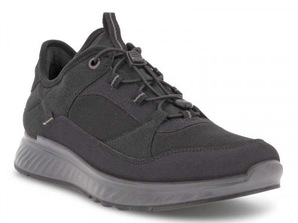 Ecco Herren Schnürschuh Exostride schwarz/Gore-Tex