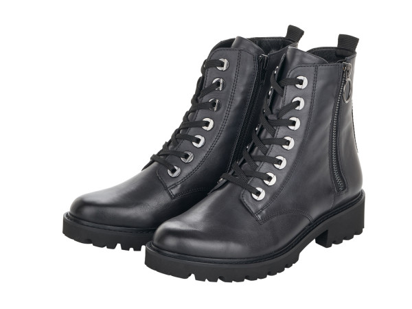 Remonte Damen Biker Boots grau/patent