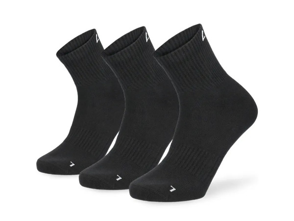 Lenz Sports Low Cut Socke 3er Pack schwarz