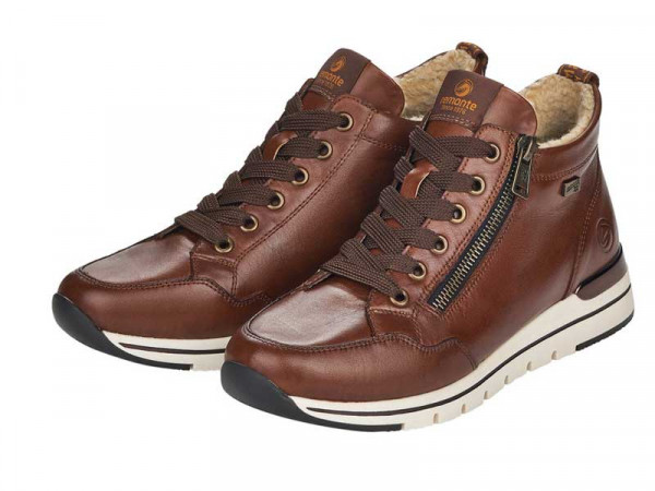 Remonte Damen Schnürstiefelette/gefüttert chestnut TEX