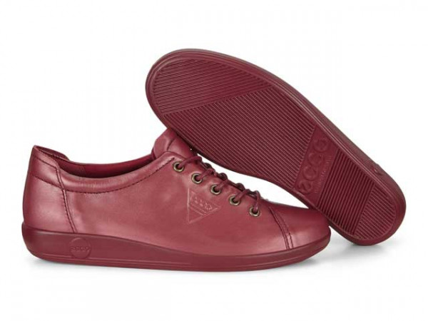 Ecco Damen Schnürschuh Soft 2.0 rot