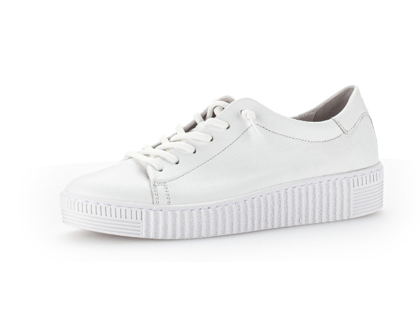 Gabor fashion Damen Leder Sneaker weiss