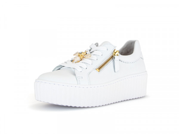 Gabor fashion Sneaker weiss/gold