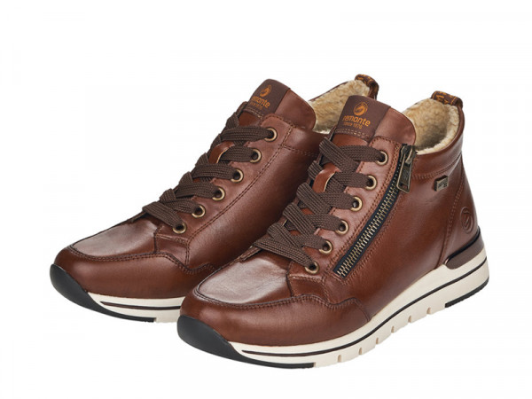 Remonte Damen Schnürstiefelette/gefüttert chestnut TEX