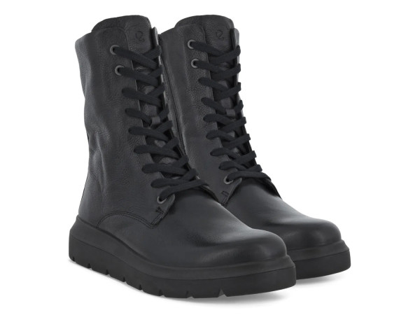 Ecco Damen Schnürstiefel Nouvelle schwarz/Leder