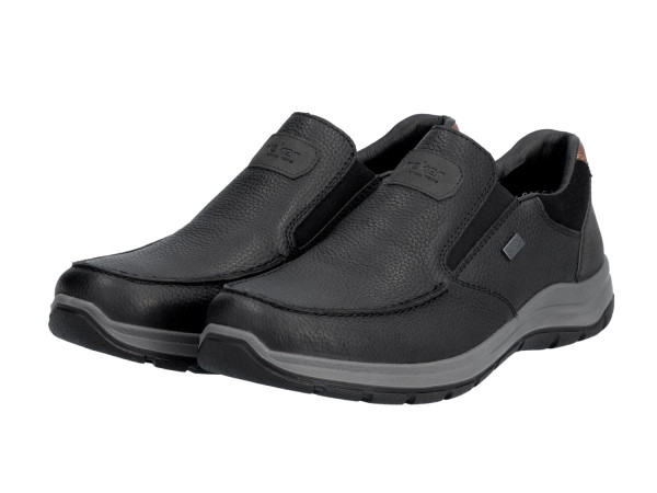 Rieker Herren Schlupfschuh schwarz/TEX