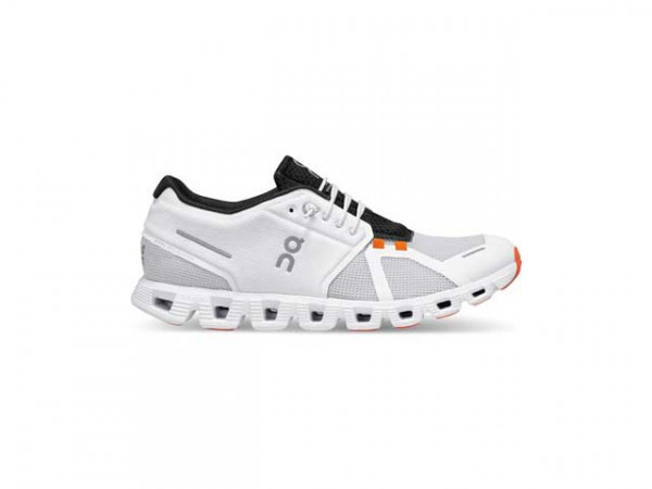 ON-Running Herren Laufschuh Cloud 5 Push white/flame